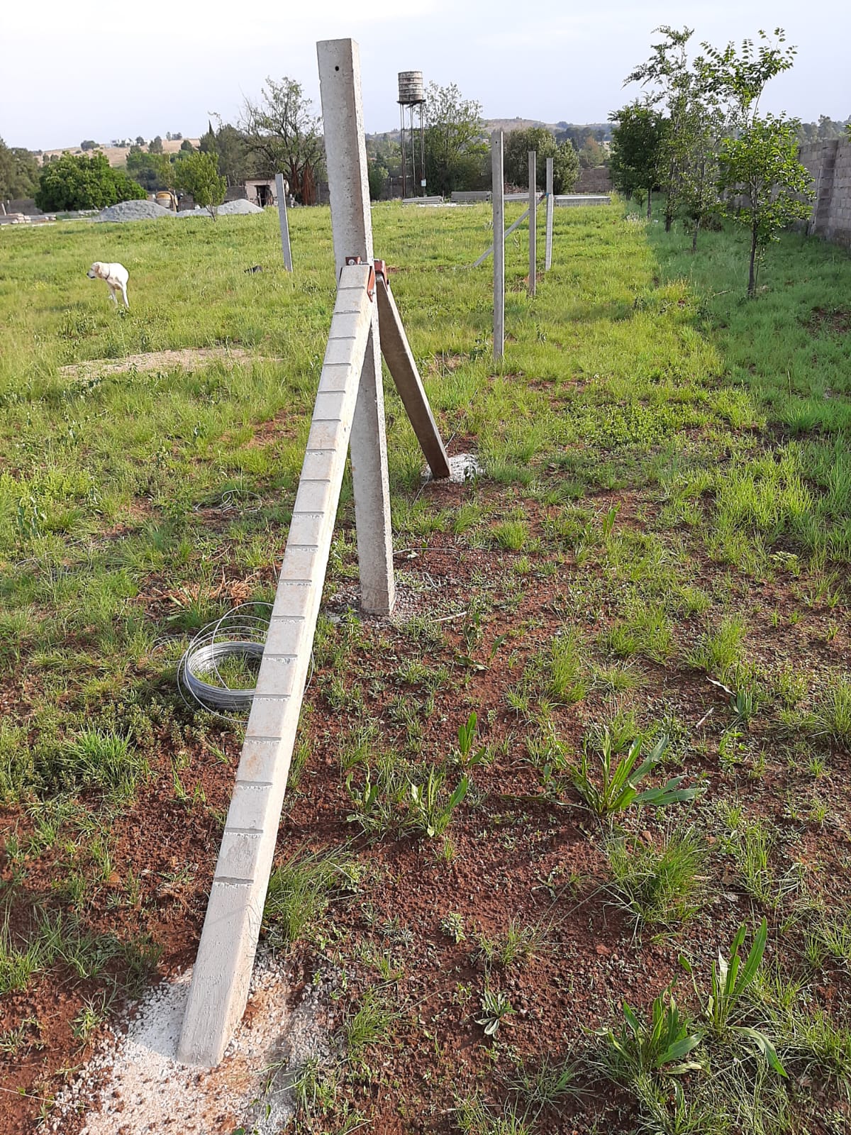 Two plastic water storage tanks in front of a residential property, supplied and installed by Deep End Plumbing.